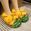 Pantuflas de Pan de Dibujos Animados Divertidas Tostadas Paquete Raíz Perezoso Hogar Damas Algodón Pantuflas Pareja Zapatos de Luna Zapatos de Hamburguesa