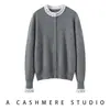 Cardigan de Cachemira Estilo Dulce para Mujer con Color de Contraste, Volantes de Encaje, Cuello Redondo, Botones, Suave, Adelgazante, Suéter de Punto, Abrigo de Invierno