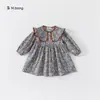 Colección de Vestidos de Primavera y Otoño para Niñas Vestido Dulce de Manga Larga con Volantes para Niñas Ropa Infantil Youbao