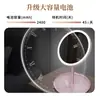Espejo de maquillaje LED de escritorio transfronterizo con luz táctil regulable estilo ins espejo redondo portátil de escritorio para dormitorio