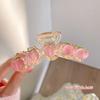 Clip de tiburón de dibujos animados transparente Sanrio Clip grande de verano Kurome Pasador Accesorios para el cabello de la parte posterior de la cabeza Diadema Pasador