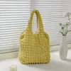Estilo Ins 2022 Nuevo Estilo Coreano Bolso de Hombro Waffle Plisado Cuadros de Burbujas de Moda Gran Capacidad Portátil Bolsa de Compras