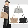 Bolso de Hombro Nuevo de Tela Oxford con Múltiples Bolsillos, Ligero, Impermeable, Bolso de Hombro Casual para Viajes Cortos, Bolso Tote de Hombro
