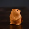 Sándalo Dorado Zodíaco Mango de Mano Lindo Escritorio Tigre Ratón Conejo Regalo Llavero de Coche Wen Jugar Pantalla Péndulo