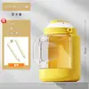 Botella de agua para viaje de perro al aire libre, dispensador de agua de gran diámetro, recipiente integrado para agua y comida, botella de agua plegable y portátil para mascotas para salidas