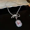 Collar de Flor de Diamante Perla Francés, Moderno, Ligero y Lujoso, Cadena para Clavícula, Accesorios de Joyería de Gama Alta Versátiles de Nicho