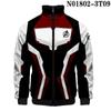 Nuevo Traje Cuántico Impresión Digital 3D Vengadores 4 Sudadera a Todo Color Cuello Alto Chaqueta con Cremallera Sudadera