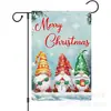 Decoração de Natal Bandeira de Jardim Gnomo Boneco de Neve Árvore de Natal Impressa Frente e Verso Bandeira de Quintal Linho Bandeira Pequena Atacado Personalização