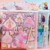 Novo Adesivo Original Desenho Animado Aisha Branca de Neve Fantasia Poke Poke Música Dois em Um Adesivo de Espuma Tridimensional Infantil