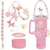 Accesorios Decorativos Stanley Correa de Mano de Cuerda Trenzada Estuche para Labial Llavero Duende Briqueta Funda de Silicona Antideslizante para Taza