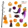 Se pueden ensamblar surtidos de juegos de accesorios de juguetes para gatos de Halloween y Navidad para proporcionar a los gatos entretenimiento autónomo y aliviar el aburrimiento, juguetes para mascotas al por mayor