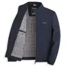Chaqueta de Papá Estilo Nuevo Primavera y Otoño 2026 para Hombres de Mediana Edad y Mayores, Chaqueta Ejecutiva Delgada de Cuello Alto Casual de Negocios Ropa para Hombre