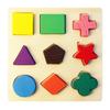 Rompecabezas de madera Montessori para niños, juguete de inteligencia para educación temprana, tablero de rompecabezas geométrico, tablero de combinación cognitiva, tres opciones