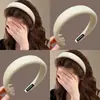 Tiara Doce de Aba Larga Estilo Coreano para Mulheres, Novo Modelo 2026, Tiara de Coroa Alta para Uso Diário, Grampo de Cabelo, Acessório de Cabelo