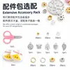 Set de Pulsera de Abalorios de Vidrio de Color Sólido Accesorios para Pulseras Abalorios Agrietados Accesorios para Joyería DIY Abalorios de Hielo Agrietado Abalorios Sueltos Venta al por Mayor Personalizado