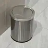 Papelera Grande de Acero Inoxidable para Hoteles, Habitaciones de Huéspedes, Salas de Masaje de Pies, Salas de Billar, Casas de Huéspedes, Inodoros y Ranuras de Baño