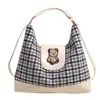 Bolsa Tote Casual para Mujer, Gran Capacidad, Nuevo Modelo 2025, Bolso Cruzado para Mujer, Bolso de Hombro a Cuadros, Bolso de Viaje Moderno y Versátil