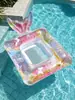 Suministro Transfronterizo de Sillón Inflable de Sirena Soñadora Estilo Ins con Lentejuelas, Flotador Inflable para Adultos y Niños, Flotador Grande para Piscina