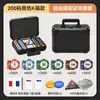 Wpt Chip Set Texas Hold'Em Chip Set Crown Clay Poker Chip Box Mahjong Game Room Caixa de Alumínio Toalha de Mesa
