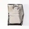 Botella de Aromaterapia de Stock para Comercio Exterior 100ml Cuadrada Transparente Botella Difusora de Vidrio para Perfume Cuadrada Rattan Botella de Aromaterapia Volátil