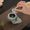 Quemador de Incienso de Mano de Buda Estilo Zen Chino con Flor de Loto para Uso en Interiores del Hogar, Soporte para Incienso, Adorno de Decoración para el Hogar, Quemador de Incienso de Escritorio, Soporte para Incienso