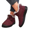 Botas de Algodón Cálidas de Invierno 2022, Botas de Nieve Antideslizantes de Talla Grande de Comercio Exterior, Zapatos de Algodón de Moda Transfronterizos para Personas de Mediana Edad y Mayores, Venta Directa del Fabricante