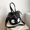 2025 Nova Bolsa Saco Olhos Grandes Monstrinho Personalizada Casual Casual Transversal Desenho Animado Engraçado Bolsa de Ombro