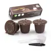 Compatible con Máquinas de Café Nespresso, Filtros de Cápsula de Café Recargables y Reutilizables