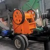 Estação de britagem tipo esteira, britador tipo pneu, peso leve, tamanho compacto, fácil de transportar, direto do fabricante