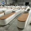 Pedra Artificial GRC Assento Praça Comercial Longo Paisagem Banqueta de Lazer Externa Assento de Concreto Pré-fabricado Atacado