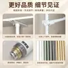 Arara de chão ao teto para uso doméstico no quarto, sem necessidade de furar, arara extensível com haste de suporte de 38 mm de espessura