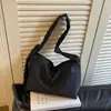 Bolsa Grande de Capacidad para Viajes Casuales para Mujer 2026 Otoño Nuevo Ligera Simple Cruzada de Hombro Bolso Tote de Tela de un Solo Hombro