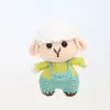 Colgantes Llavero de los Doce Animales del Zodiaco, Llaveros de Animales Tejidos a Mano, Dijes para Bolsos Tejidos, Artículos de Crochet Hechos a Mano Terminados