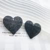 Colgante acrílico de corazón con brillo de Joker, parche de polvo de corazón, accesorios de corazón, material para joyería DIY de corazón