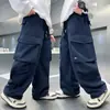 Pantalones de Primavera y Otoño para Niños 2026 Nuevo Estilo Holgado Casual Cargo Jogger para Niños Mayores