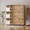 Gabinete para gatos, villa para gatos, nido para gatos de interior, jaula para gatos, casa para gatos de exhibición para tienda de mascotas, madera maciza al por mayor