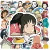 50 pegatinas de grafiti de personajes de dibujos animados de Miyazaki, pegatinas para computadora de bicicleta, computadora portátil, coche eléctrico, taza de agua
