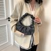 Bolso de Gran Capacidad para Todo Combinación para Mujer 2024 Nueva Moda Color en Contraste para Desplazamiento Textil Bolso de Hombro Nicho