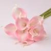Toque de PU Flor de Calla artificial única pequena estilo europeu para casa sala de estar mesa de jantar flores artificiais ornamentos de alta qualidade sala modelo