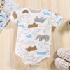 Bolsa de Bebê Verão Fina Roupas de Recém-Nascido Macacão Pijama de Bebê Recém-Nascido Triângulo Harem Algodão Puro