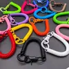 Pingente chaveiro de corda elástica, corrente de corda elástica anti-perda para celulares, cordão elástico retrátil colorido, acessório para bolsa de estudante