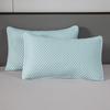 Funda de Almohada de Frijol Hielo Azul Seda de Hielo Fresca Verano Molécula Media Capa de Aire Acolchada Cóncava y Convexa Funda de Almohada de Frijol