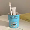 Copo de Enxaguante Bucal Animal Desenho Animado Fofo Macio Copo de Escova de Dentes Doméstico Copo de Lavar Casal Estudante Dormitório Copo de Dente de Aço Inoxidável