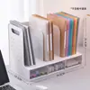 Estantería de escritorio creativa, soporte para libros, estante de almacenamiento, escritorio de dormitorio, estante para archivos de escritorio de oficina, estante de almacenamiento de libros
