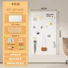 Estante de almacenamiento de tablero perforado para pared para entrada, tablero de almacenamiento de escritorio de acero inoxidable para gabinete, versión engrosada