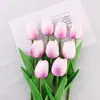 Tulipas de PU feitas sob medida com toque realista, ideais para decoração de casa, adereços de fotografia de casamento e como flores artificiais para vendas transfronteiriças