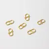 Venta al por mayor del fabricante Cierre en forma de S de acero inoxidable dorado, Cierre de figura de ocho, Cierre conector para pulsera y collar, Cierre para joyería, Accesorios para joyería DIY