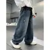 Pantalones para Niños Otoño 2026 Estilo Nuevo para Niños Medianos y Mayores Ropa de Otoño Pantalones Rectos con Hoja Curva Pantalones Largos Casuales para Niños Niños Primavera y Otoño