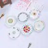 Novo Modelo de Pratos de Brinquedo com Estampa Realista, Pequenos Acessórios de Resina, Louças de Brinquedo, Ímãs de Geladeira DIY, Decorações para Brincar de Faz de Conta