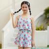 Traje de baño para niña Traje de baño de una pieza para niña Estampado de frutas Lindo Estudiante Coreano Traje de baño de princesa